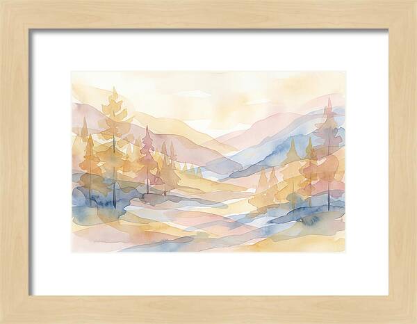 Autumn Larch Forest Glow