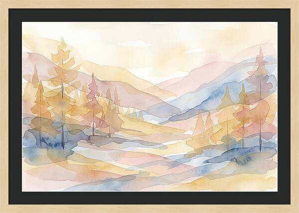 Autumn Larch Forest Glow