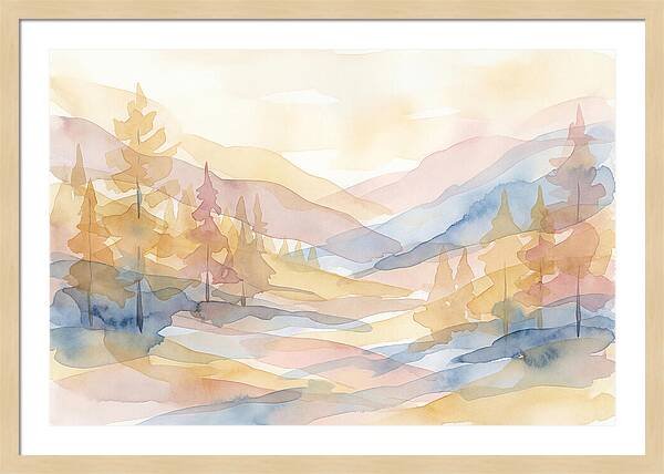 Autumn Larch Forest Glow