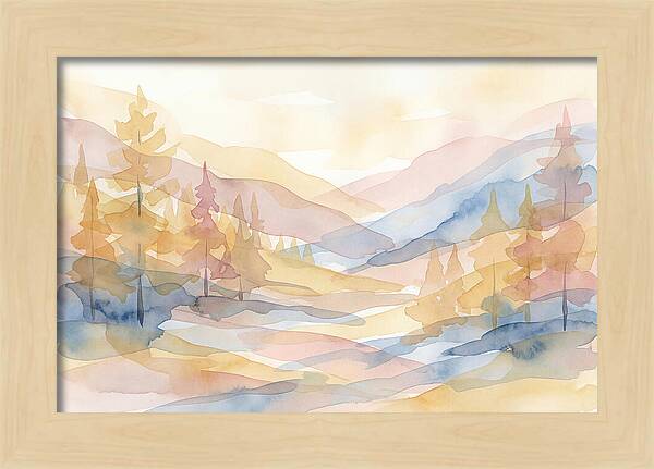 Autumn Larch Forest Glow