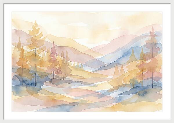 Autumn Larch Forest Glow