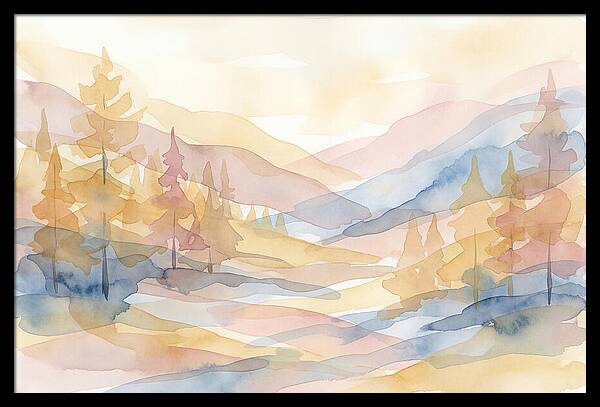 Autumn Larch Forest Glow