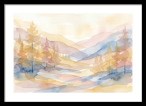 Autumn Larch Forest Glow