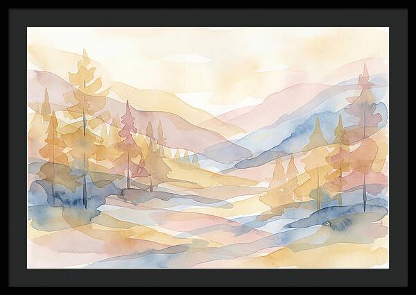 Autumn Larch Forest Glow