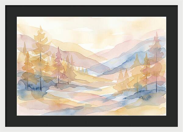 Autumn Larch Forest Glow