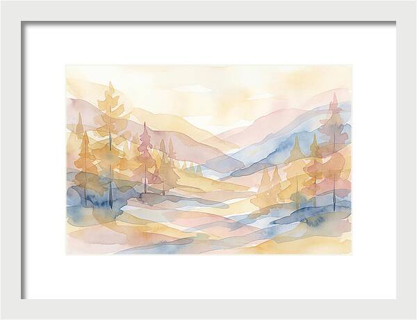 Autumn Larch Forest Glow