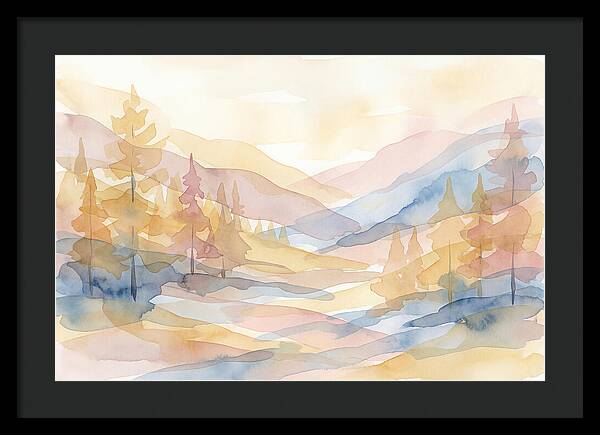 Autumn Larch Forest Glow