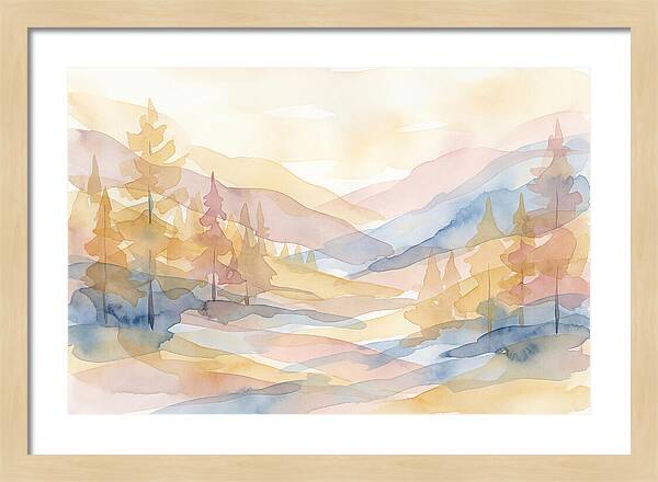 Autumn Larch Forest Glow