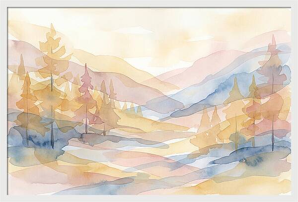 Autumn Larch Forest Glow