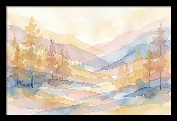 Autumn Larch Forest Glow
