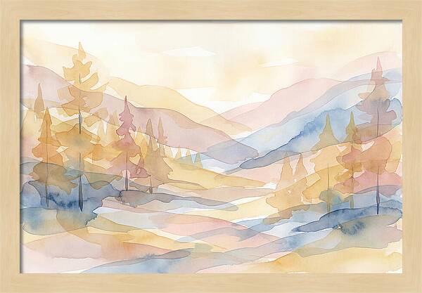 Autumn Larch Forest Glow