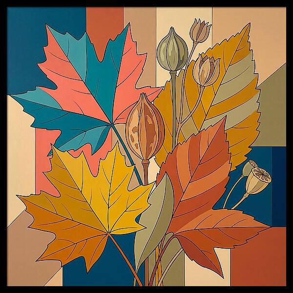 Autumn Leaves In Vibrant Colors