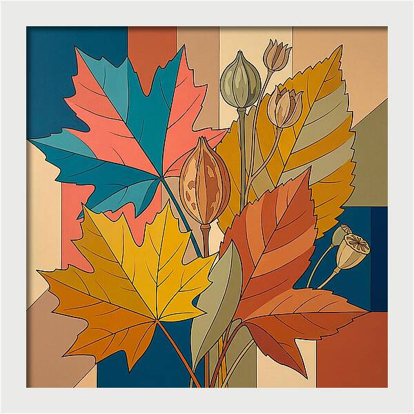 Autumn Leaves In Vibrant Colors