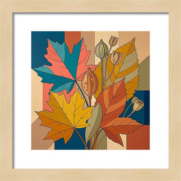 Autumn Leaves In Vibrant Colors
