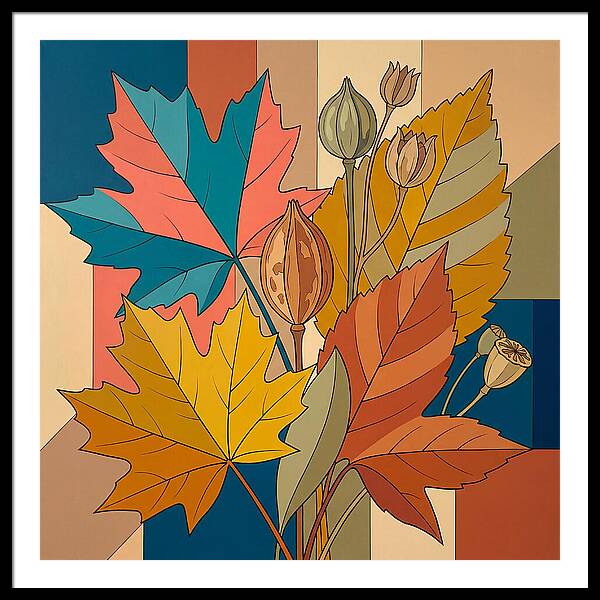 Autumn Leaves In Vibrant Colors