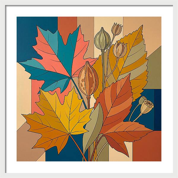 Autumn Leaves In Vibrant Colors