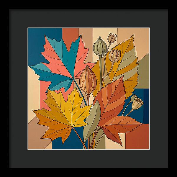 Autumn Leaves In Vibrant Colors