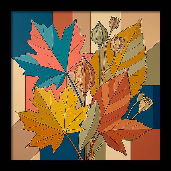 Autumn Leaves In Vibrant Colors