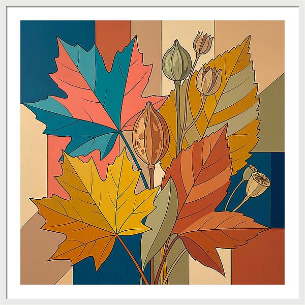 Autumn Leaves In Vibrant Colors