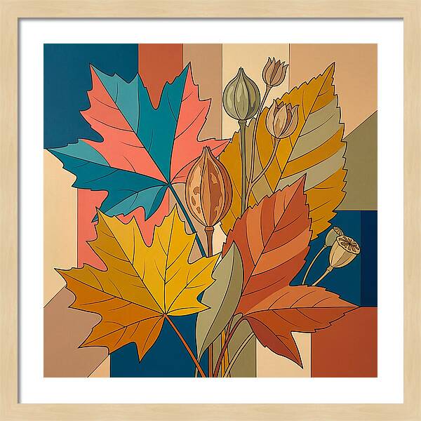 Autumn Leaves In Vibrant Colors