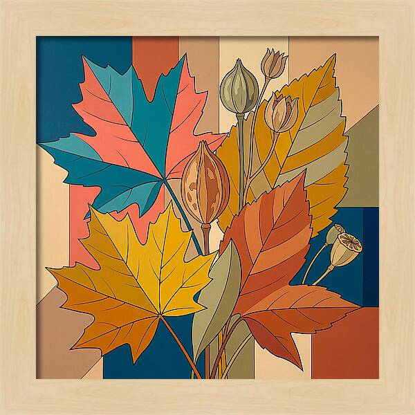 Autumn Leaves In Vibrant Colors