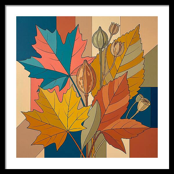 Autumn Leaves In Vibrant Colors