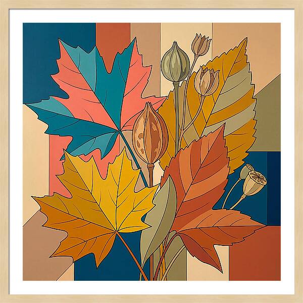 Autumn Leaves In Vibrant Colors