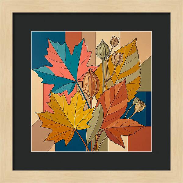 Autumn Leaves In Vibrant Colors