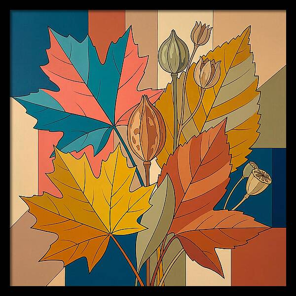 Autumn Leaves In Vibrant Colors