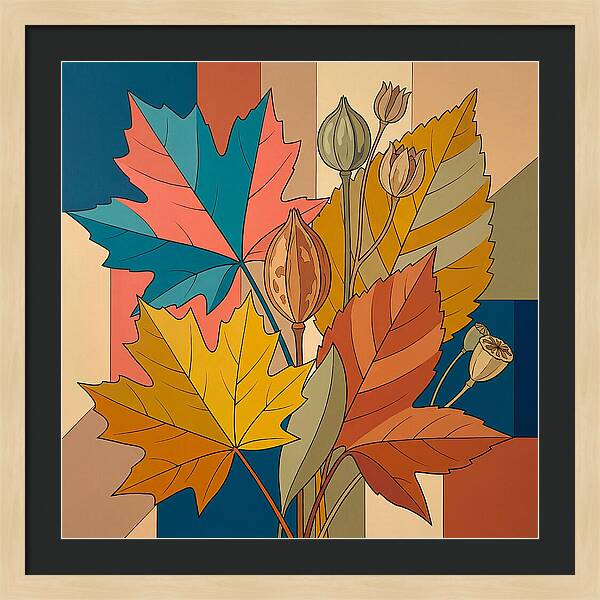 Autumn Leaves In Vibrant Colors