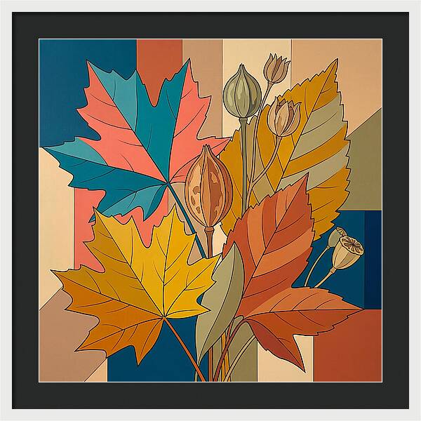 Autumn Leaves In Vibrant Colors