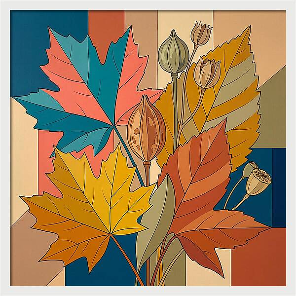 Autumn Leaves In Vibrant Colors