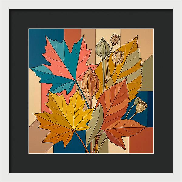 Autumn Leaves In Vibrant Colors