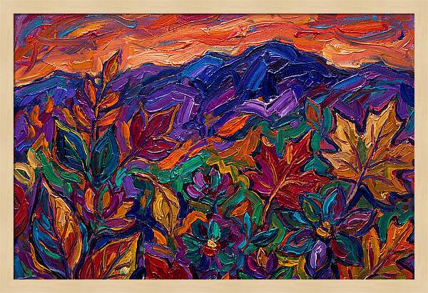 Autumn Leaves In Vibrant Hues