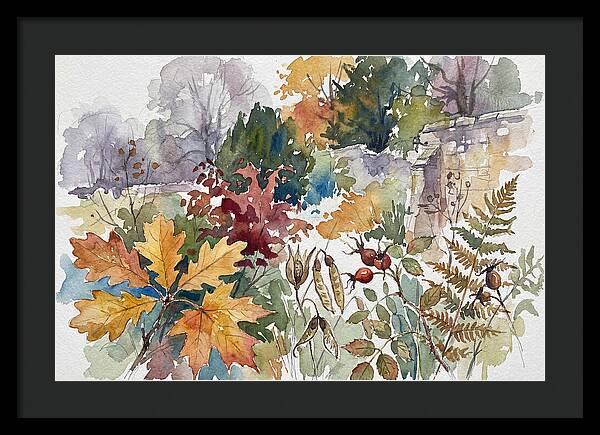 Autumn Leaves In Watercolor