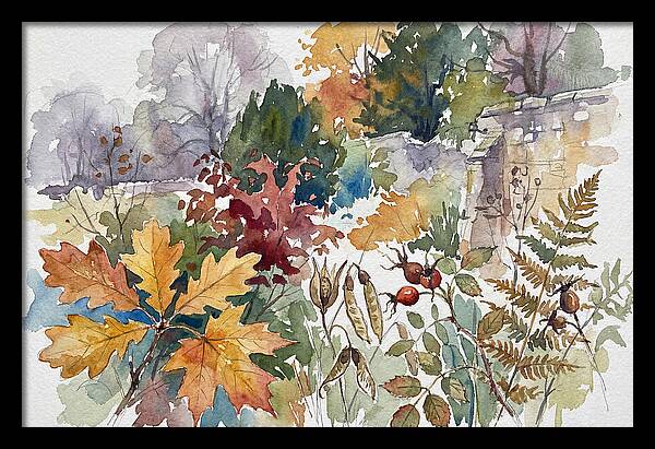 Autumn Leaves In Watercolor