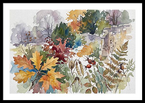 Autumn Leaves In Watercolor
