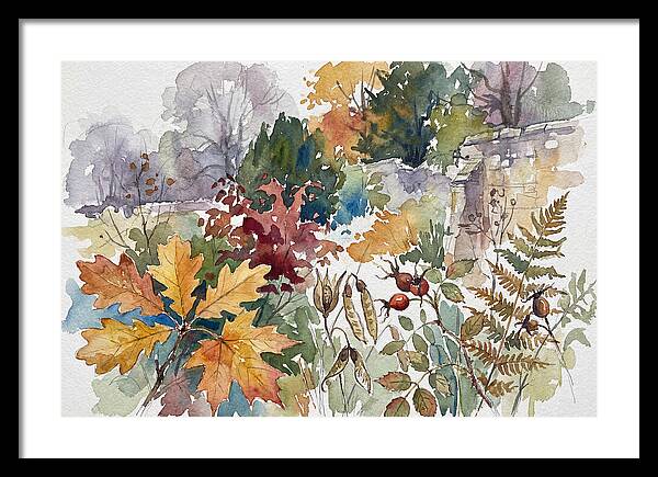 Autumn Leaves In Watercolor
