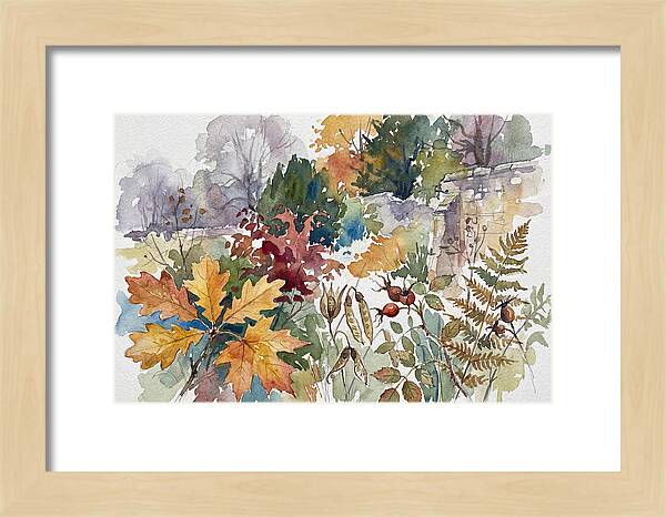 Autumn Leaves In Watercolor