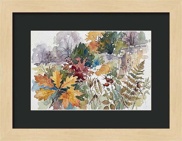 Autumn Leaves In Watercolor