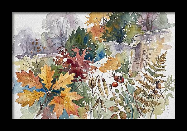 Autumn Leaves In Watercolor