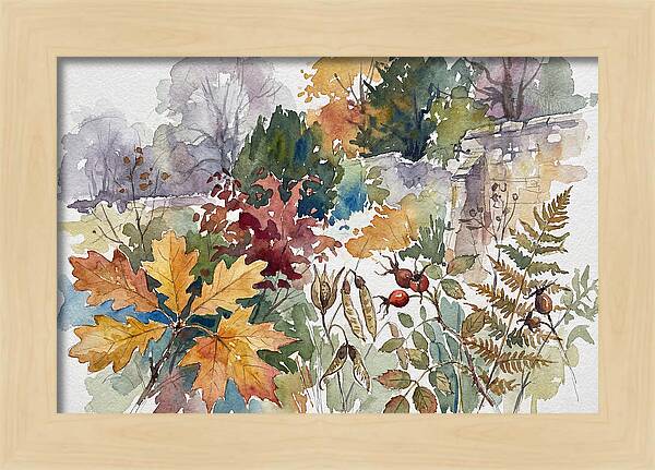 Autumn Leaves In Watercolor