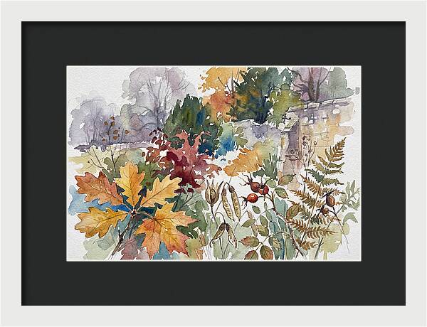 Autumn Leaves In Watercolor