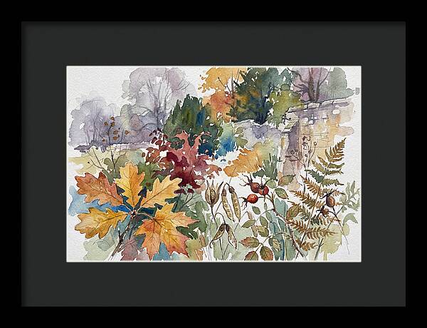Autumn Leaves In Watercolor