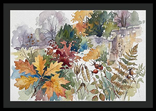 Autumn Leaves In Watercolor