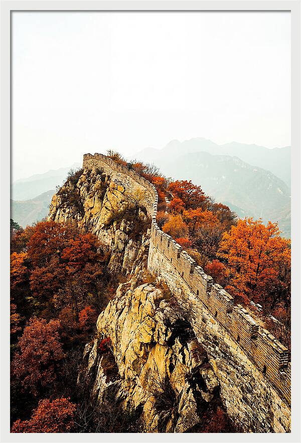 Autumn Majesty Of The Great Wall