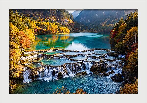 Autumn Serenity At Five Flower Lake