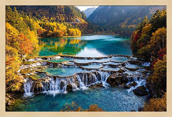 Autumn Serenity At Five Flower Lake