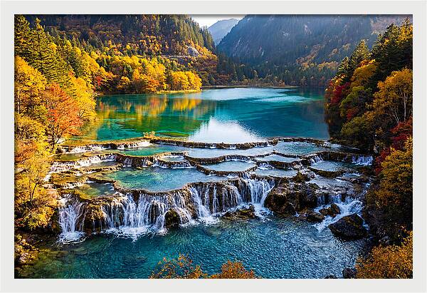 Autumn Serenity At Five Flower Lake
