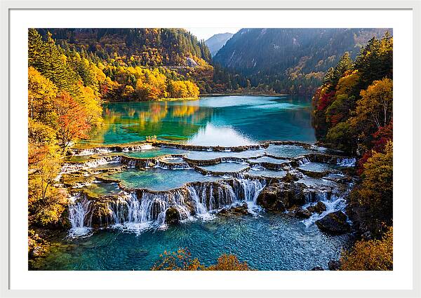 Autumn Serenity At Five Flower Lake